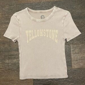 Social Culture Yellowstone Baby Tee. Size Small.